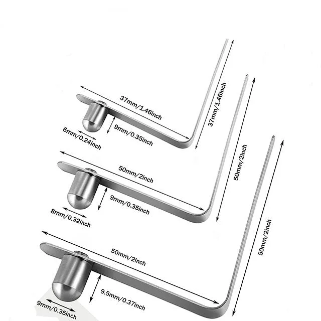 Customized Aluminum Tube Precision Stainless Steel316 Metal V Shape Dual Heads Tube Lock Spring Clip for Bed